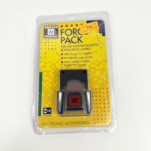 High Frequency N64 Force Pack For Nintendo 64 Rumble Pack Brand New Sealed